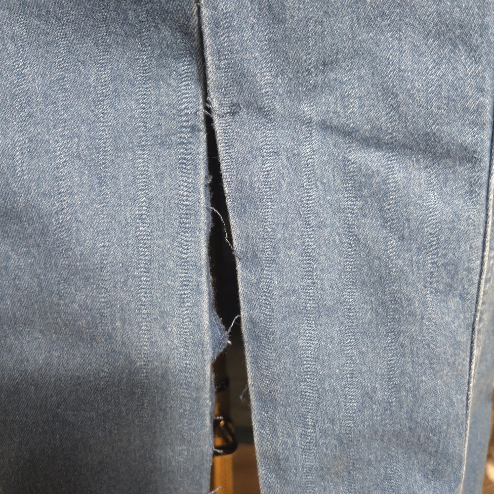 Derek Heart Y2K Blue Denim Midi Dress - Picture 9 of 9